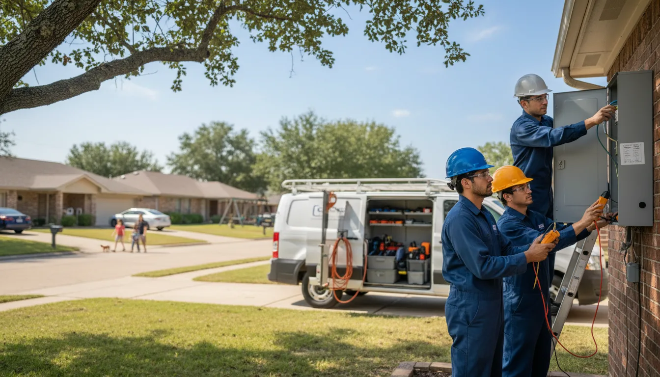 Certified electrician providing emergency electrical services in Lucas, IA